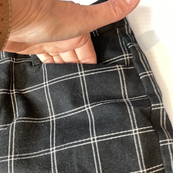 GAP slim city windowpane check ankle length minimalist neutral career - Picture 4 of 7